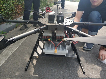 Tehtered Drone on-board Emergency Communication System Builds A Wireless Network In 15min